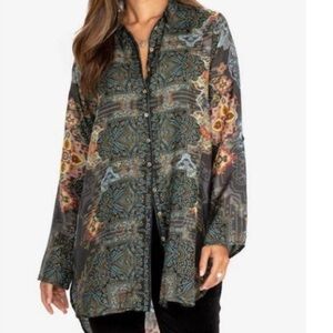 Johnny Was silk Mumbai Della Tunic NWT